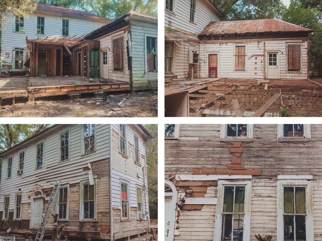 old house preservation, the importance of demolition and a new roof