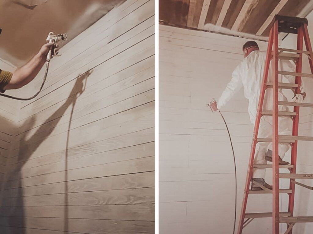 Interior renovations. Cleaning, repairing, oiling and painting the interior of our old farmhouse.