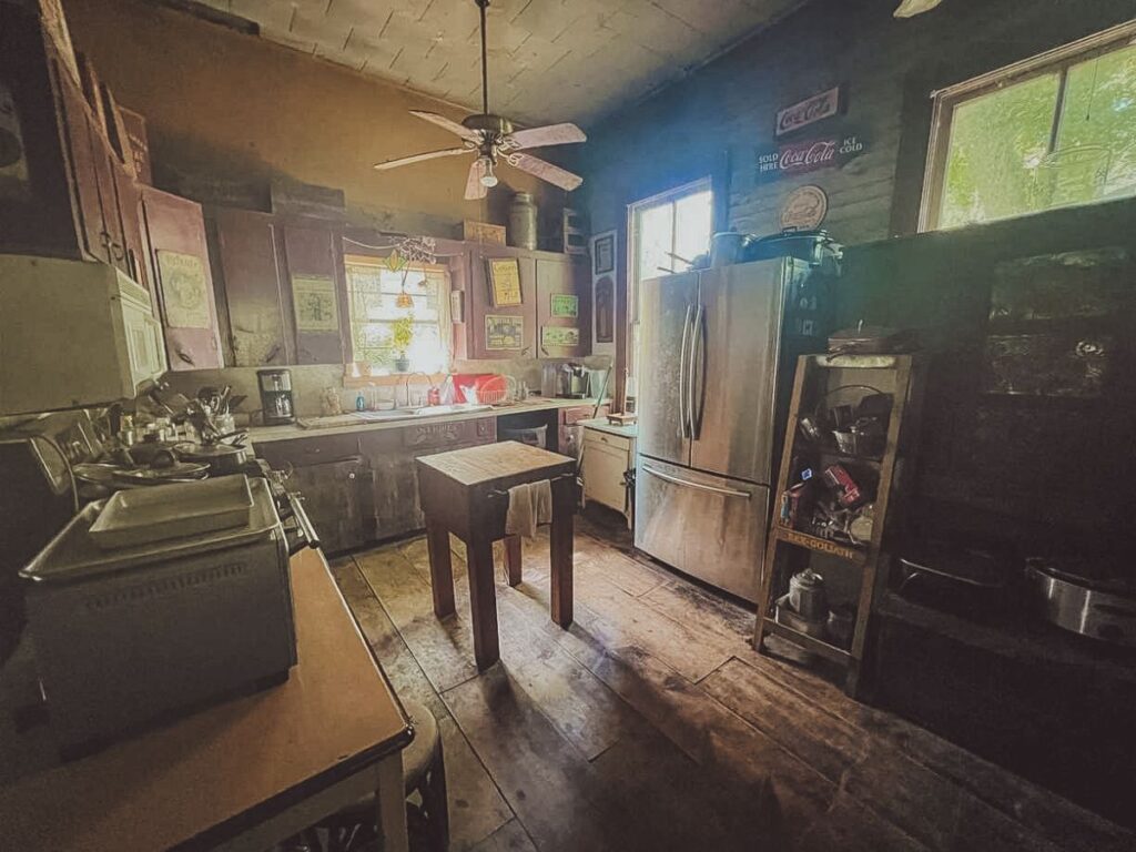 Designing the perfect farmhouse kitchen. A glimpse at our kitchen layout before the renovation.