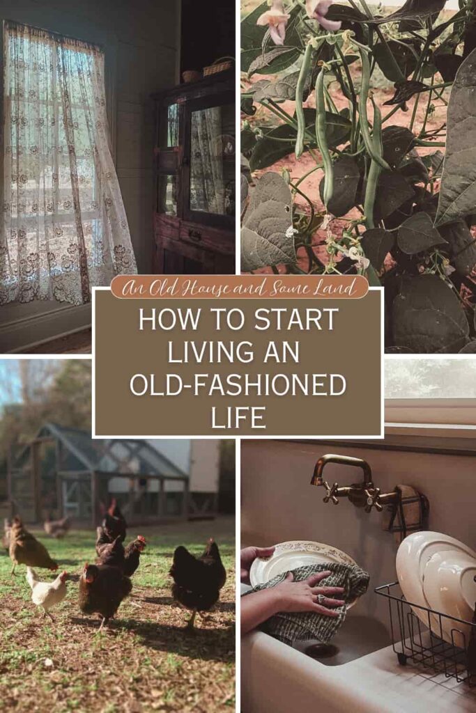 Embracing simplicity. How to start living an old-fashioned life.