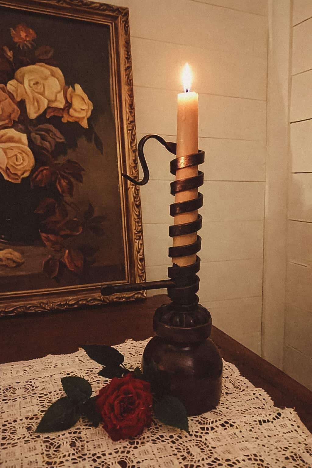 The history of courting candles.