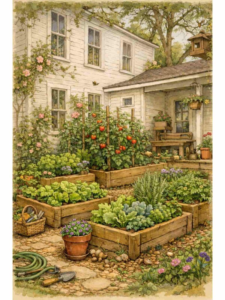 Why having to gardens is a good idea: Planning a kitchen garden.